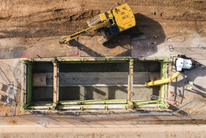 1-mile of 56-inch steel liner pipe