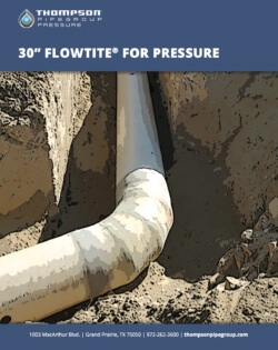 30” Flowtite® fiberglass reinforced polymer (FRP) pipe
