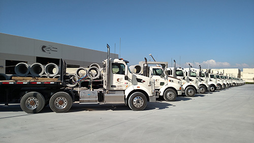 the company’s fleet of trucks