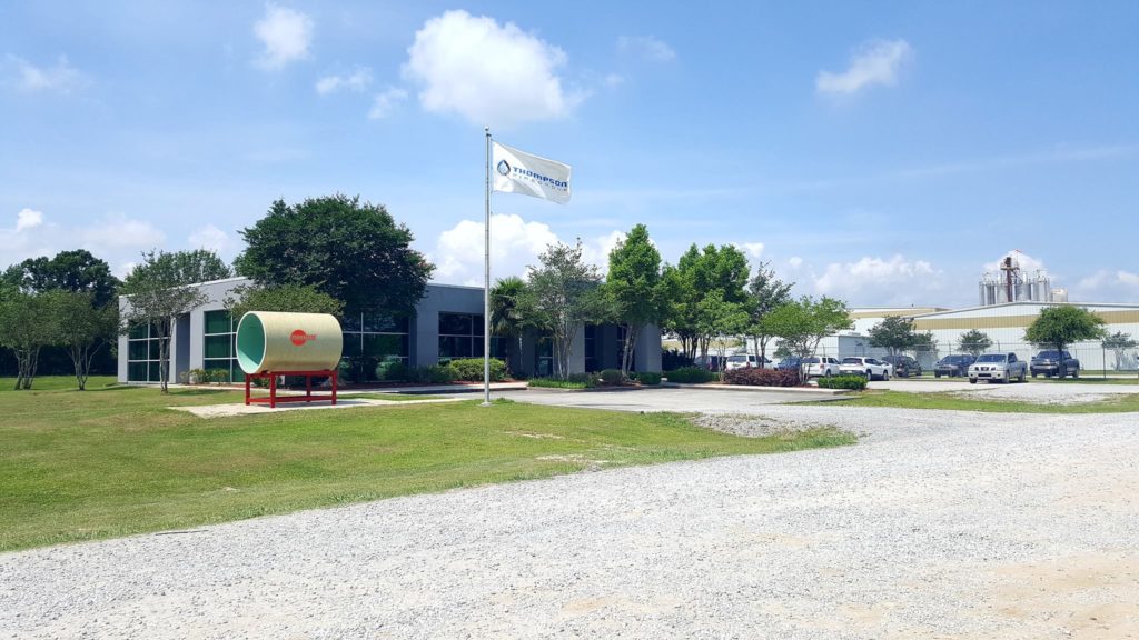 The Thompson family acquires the Flowtite FRP plant in Zachary, Louisiana.