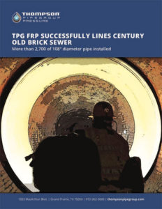 TPG FRP Lines Brick Sewer