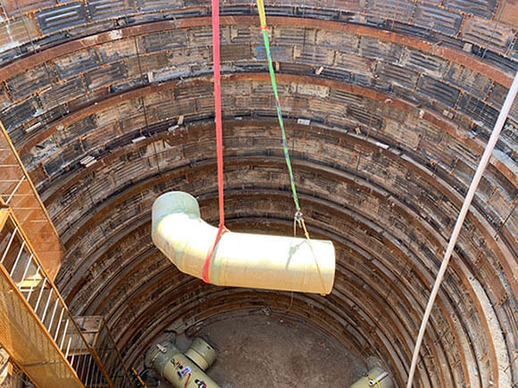 72″ microtunnel pressure pipe